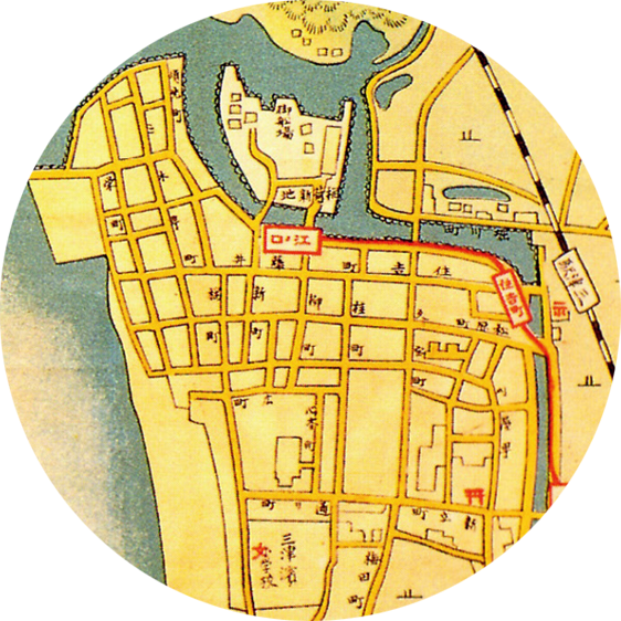 三津浜古地図