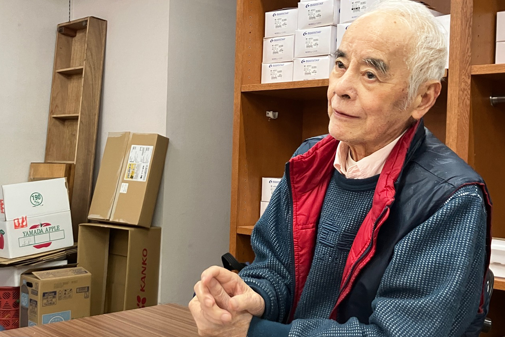 丸山常一さんのインタビューの様子
